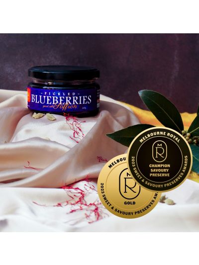 Pickled Blueberries with Saffron 200g