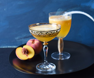 Saffron Peach Bellini