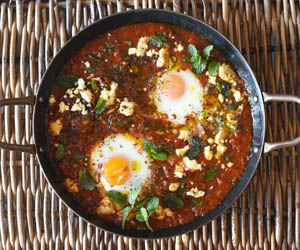 Shakshuka - Egyptian baked eggs